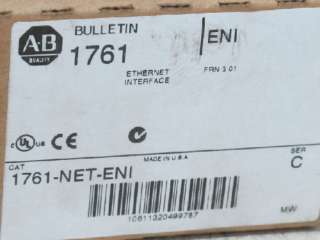 ALLEN BRADLEY 1761 NET ENI MICROLLOGIX ETHERNET INTERFACE MOD NEW 