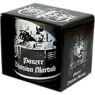 MARDUK Panzer Division Ceramic COFFEE CUP MUG Black Metal Boxed NEW 