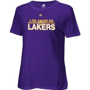  Los Angeles Lakers  Womens  Purple Horizon Tee Sports 