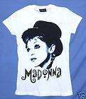 MADONNA MIME YOUNG FACE PIC WHT BABYDOLL T SHIRT XL NEW