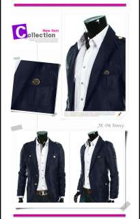 B10 11 Mens Korea Gloss Fabric Casual Slim Jaket/3colo  
