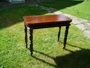 STUNNING 1840S FEDERAL MAHOGANY CONSOLE GAMES TABLE  