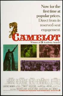 Camelot 1968 Original U.S. One Sheet Movie Poster  