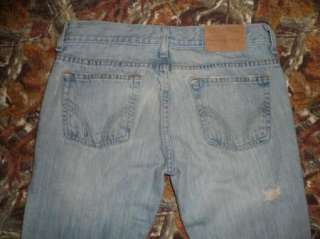 HOLLISTER HCO jrs sz 3 r DESTROYED Rips Tears GIANT HOLES Frayed Jeans 