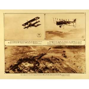  WWI U. S. Air Force Fighter Planes Argonne Battle Bomber Planes 