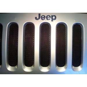    Jeep Wrangler JK BLACK Mesh Grille Insert Kit 07 12: Automotive
