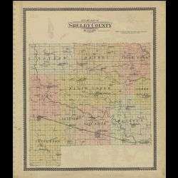 1902 Atlas & Plat Book of Shelby County, Missouri   MO History 
