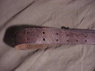   US M1907 Leather Rifle Sling 1903 Springfield 1917 Enfield Fair Cond