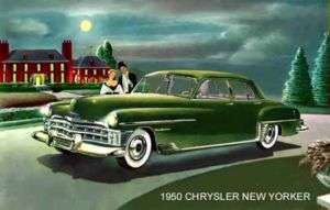 1950 CHRYSLER NEW YORKER ~ 4 DOOR HARDTOP (GREEN)MAGNET  