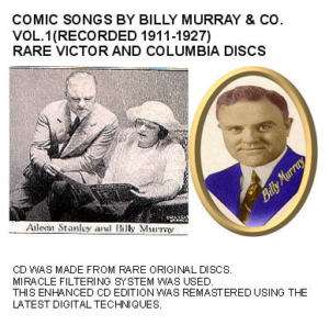 BILLY MURRAY Comic Songs Ragtime 1920s Jazz Vol. 1 CD  