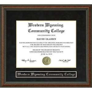  Western Wyoming Community College (WWCC) Diploma Frame 