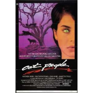 Cat People 1982 B Style Original Folded Movie Poster Approx. 27x41 As 