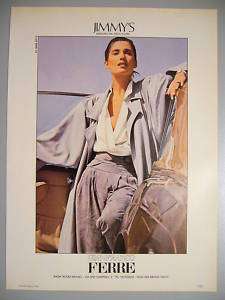 Gianfranco Ferre 80s Fashion Magazine Ads 3pg  