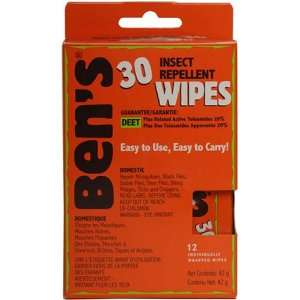  Tender Bens 30% Deet 12 count Travel Wipes Health 