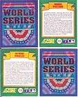 LOT of 12   1991 SCORE MAGIC MOTION WORLD SERIES TRIVIA