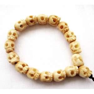  Exquisite Ox Bone Skull Beads Wrist Japa Mala Bracelet for 