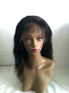 Full Lace Brazilian Virgin Naturally Straight Or Wavy Human Hair Wig 