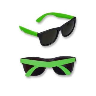  Retro 90s Days of Thunder Neon Green & Black Sunglasses 