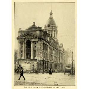  1908 Print New York Police Headquarters Building 