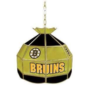  NHL Boston Bruins Stained Glass Tiffany Lamp   16 inch 