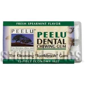  Peelu Dental Chewing Gum Spearmint Blister Pack   12 Piece 