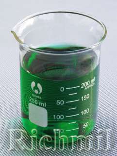 250ml Borosilicate Glass Lab Measuring Beaker Container  