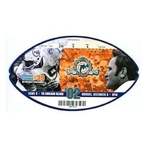  2002 Miami Dolphins Ticket Sports Collectibles