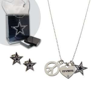   Specialties Dallas Cowboys Necklace and Earring Set