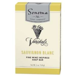 Sonoma Varietals Fine Wine Inspired Soap Bar, Sauvignon Blanc, 6 Ounce