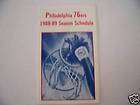 1988 89 Philadelphia 76ers Schedule  Joel Magaziner Chevrolet  