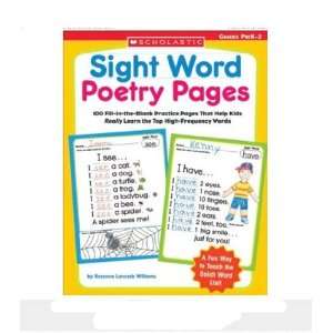   Scholastic 978 0 439 55438 1 Sight Word Poetry Pages: Office Products