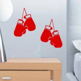 StikEez Red Small Hanging Boxing Gloves 2 Pack Fun Wall Decals