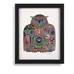 Animal Spirits Owl Print   Framed 