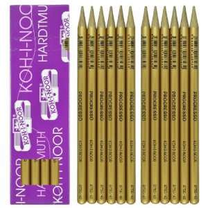   Progresso   12 Gold Woodless Pencils. 8750/40 Arts, Crafts & Sewing