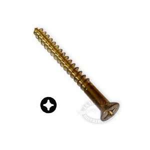  Brass Wood Screws FP 12 x 2 1/2 (Box of 100)