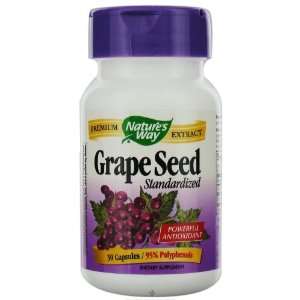 NATURES WAY, GRAPE SEED EXTRACT, STANDARIDZED, 30 CT (image may vary)