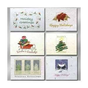  FHC6 X    Seeded Paper Holiday Card Six Packs: Home 