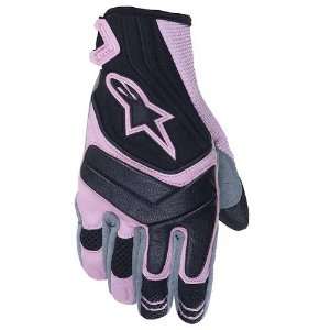   SMX 4 Womens Leather On Road Racing Motorcycle Gloves   Pink / Small