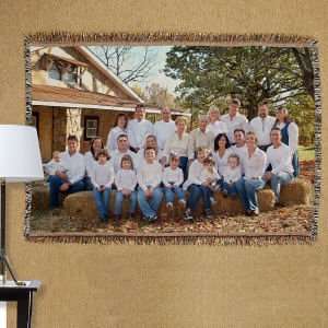  Personalized Family Reunion Tapestry Throw Blanket