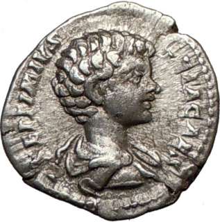 GETA Roman Caesar 198AD Ancient Silver Roman Coin SCARCE  