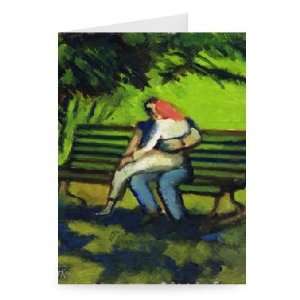 Spring Tryst (oil on board) by Willie Rodger   Greeting Card (Pack of 
