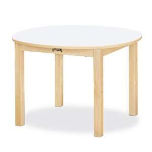   Purpose Round Table   22 High   White   School & Play Furniture: Baby