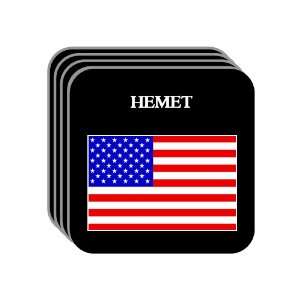 US Flag   Hemet, California (CA) Set of 4 Mini Mousepad 