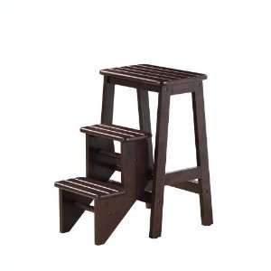  Folding Step Stool   Cappuccino(24): Furniture & Decor