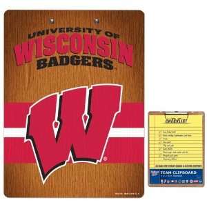  Wisconsin Badgers Team Logo Clipboard