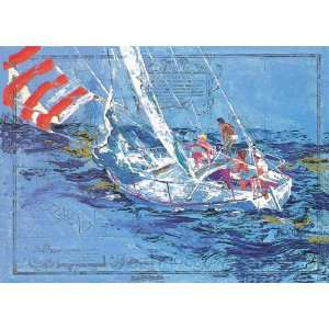    Leroy Neiman   Nantucket Sailing   Postcard: Sports & Outdoors