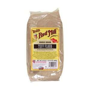 Whole Grain Teff Flour 24 oz Pkg by Bobs Red Mill: Health 