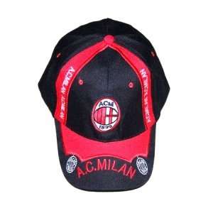  AC Milan Soccer Cap / Hat Black