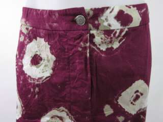 PIAZZA SEMPIONE Fuchsia Tie Dye A Line Skirt Sz 40  