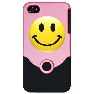    iPhone 4 or 4S Slider Case Pink Smiley Face HD: Everything Else